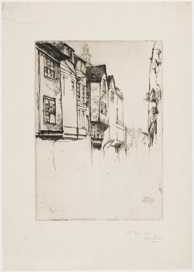 Wych Street, London by James Abbott McNeill Whistler