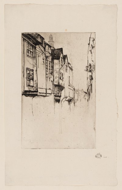 Wych Street, London by James Abbott McNeill Whistler