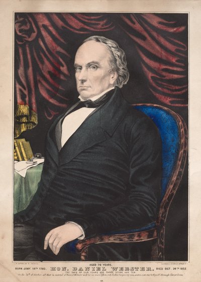 Hon. Daniel Webster, Aged 70 Years by James Merritt Ives