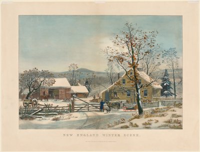 New England Winter Scene by James Merritt Ives