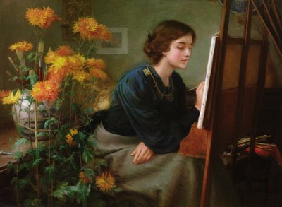 At the Easel by James N. Lee