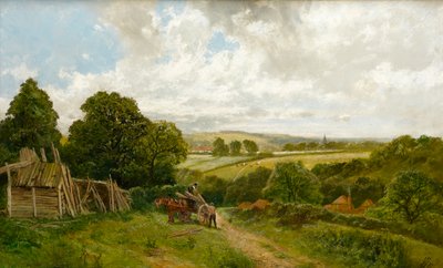 The Canal at Old Basing, Hampshire by James Peel