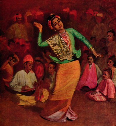 A Burmese Dancing Girl by James Raeburn Middleton