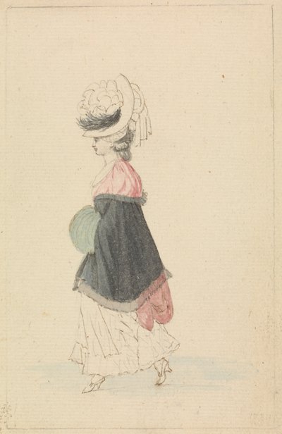 A Woman of Fashion in Walking Dress by James Roberts