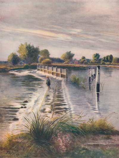 Weir at Chertsey by James S Ogilvy