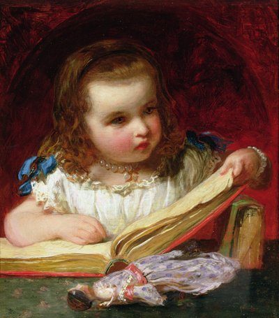 A Girl Reading by James Sant