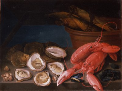 Still Life of Lobsters by James Sillett