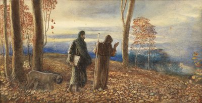 Dante and Virgil in Vallombrosa by James Smetham