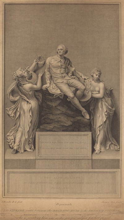 Monument to William Shakespeare by James Stow after Thomas Banks