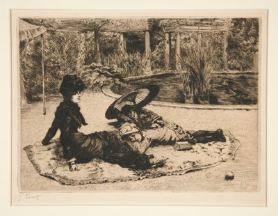 Beside the Pool by James Tissot