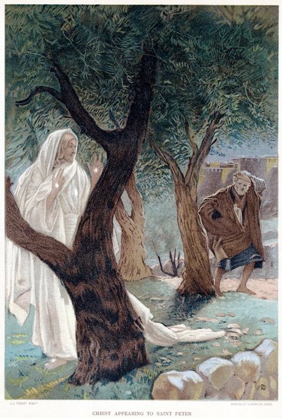 Christ appearing to St Peter, c. 1890 by James Tissot