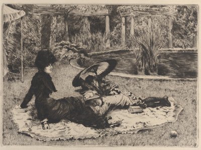 On the Grass by James Tissot
