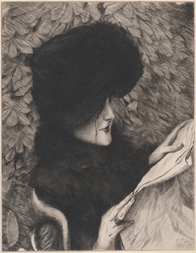 The Newspaper, 1883 by James Tissot