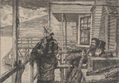 The Three Crows Inn, Gravesend, 1877 by James Tissot