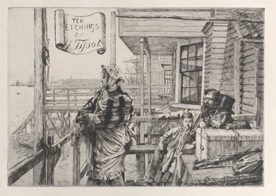 The Three Crows Inn, Gravesend, 1877 by James Tissot