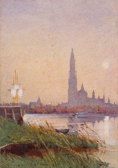 River Scene by James Valentine Jelley