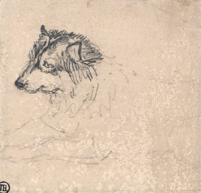 Arctic Dog, Facing Left by James Ward