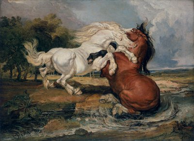 Fighting Horses by James Ward