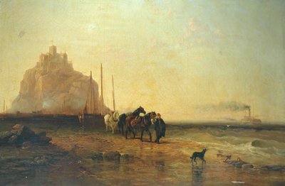 Evening off St Michaels Mount by James Webb