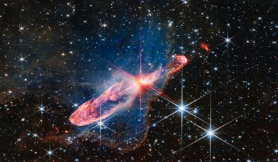 Herbig-Haro 46/47 (NIRCam Image) by James Webb Space Telescope (NASA)
