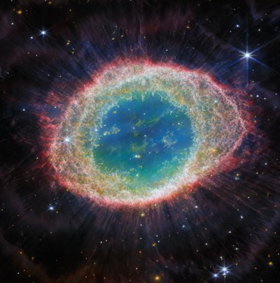 Ring Nebula (NIRCam Image) by James Webb Space Telescope (NASA)