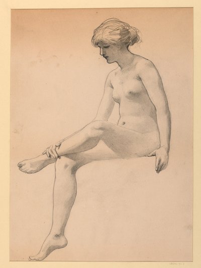 Seated Female Nude by James Wells Champney