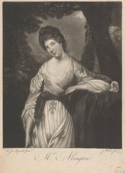 Mrs. Frances Abington (née Barton) by James Wilson