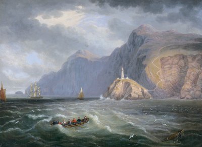 South Stack Rock Holyhead by James Wilson Carmichael