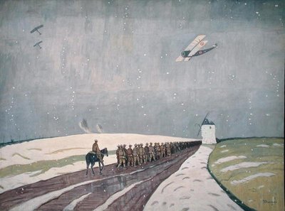 Canadians in the Snow by James Wilson Morrice