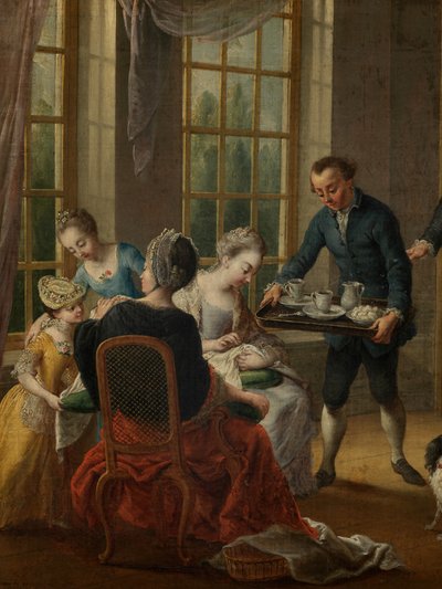 Afternoon Tea (detail) by Jan Anton Garemyn