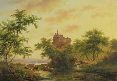 Landscape by Jan Adam Janszoon Kruseman
