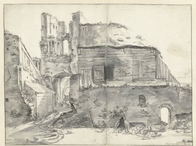 House by a Ruin by Jan Baptist Weenix