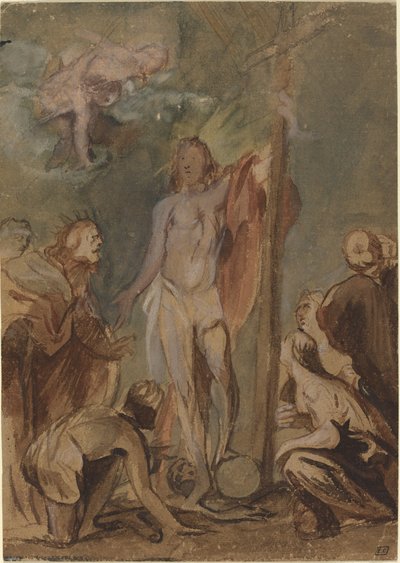 The Risen Christ Surrounded by Saints by Jan Boeckhorst