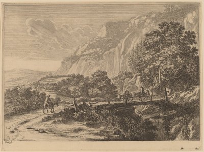 The Wooden Bridge at Sulmona near Tivoli by Jan Both