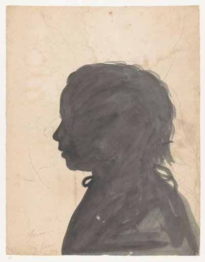 Silhouette Portrait of Jantje Brandes by Jan Brandes