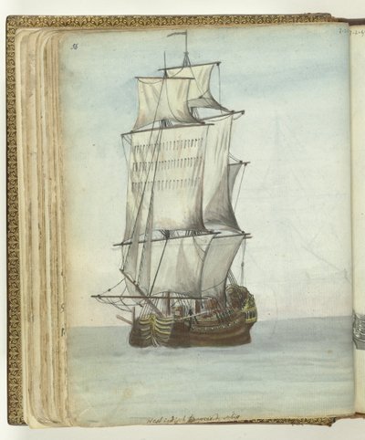 West Indies Trader Under Sail by Jan Brandes