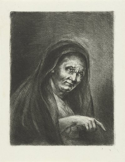 Old Woman by Jan Chalon