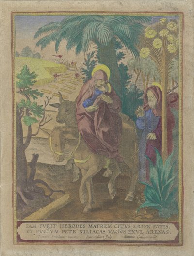 Flight into Egypt by Jan Collaert (II)