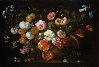 A Garland of Flowers by Jan Davidsz de Heem