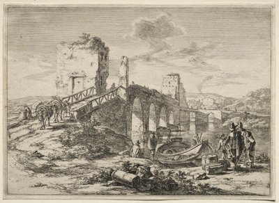 The Molle Bridge over the Tiber by Jan Dirksz Both