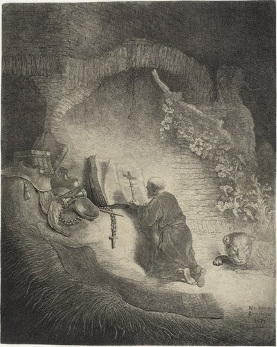 Saint Jerome by Jan Georg van Vliet