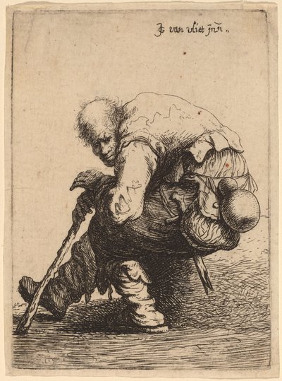 Seated Beggar by Jan Georg van Vliet