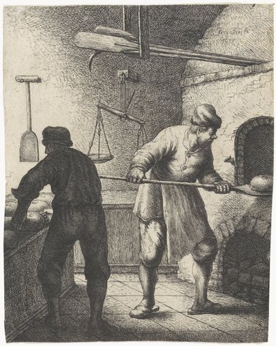 Baker, Professions (series title) by Jan Gillisz. van Vliet