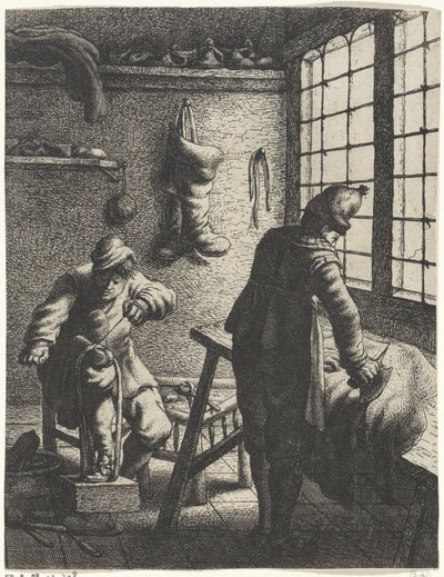 Shoemakers Professions (series title) by Jan Gillisz. van Vliet