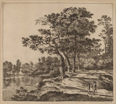 Landscape with Four Trees by Jan Hackaert