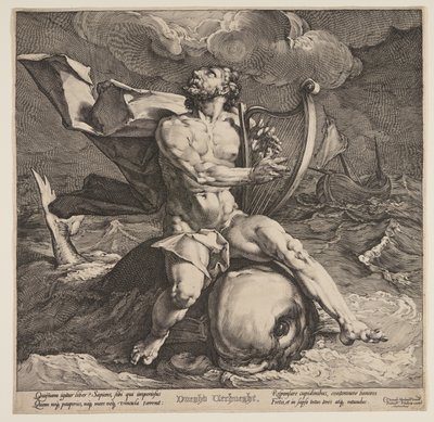 Arion on a Dolphin by Jan Harmensz. Muller