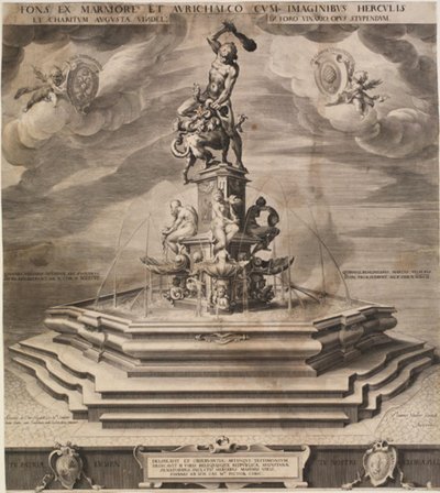 Hercules Fountain in Augsburg by Jan Harmensz. Muller