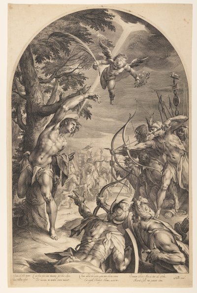 Martyrdom of Saint Sebastian by Jan Harmensz. Muller