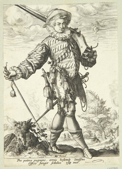Officer with Twig by Jan Harmensz. Muller