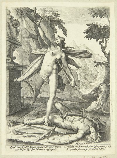 Pyramus and Thisbe by Jan Harmensz. Muller